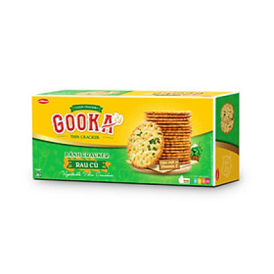 Bánh Gooka Cracker Rau Củ Bibica 180g