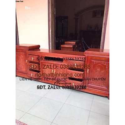 Kệ tivi mõ gỗ xoan đào