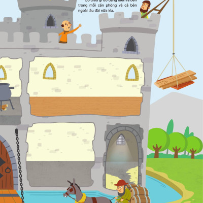 Sách - Trang Trí Lâu Đài - Với Gần 600 Miếng Dán Và Khuôn Hình Sáng Tạo - Bìa Cứng