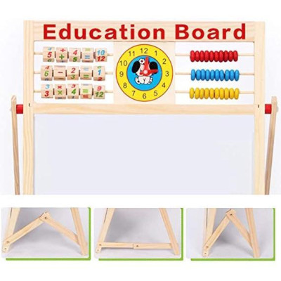 Bảng Chữ Cái Và Số 2 Mặt Bằng Gỗ, Bảng Chữ Cái Ghép Hình 2 Mặt Nam Châm Tặng Kèm Bộ Chữ Và Số