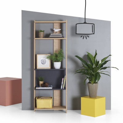 Giá sách bằng gỗ đẹp chất lượng cao SMLIFE Bowie Size M