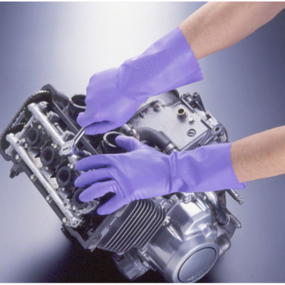 Đôi găng tay cao su Nhật Bản Shaldan Viny màu tím 100% cao su tự nhiên cao cấp dẻo dai, bền đẹp & không mùi