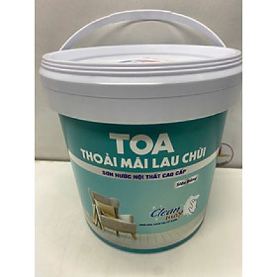 Sơn nước Toa thoải mái lau chùi siêu bóng màu vàng 8792 _5L