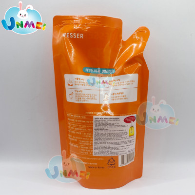 Combo nước rửa bình sữa + Dụng cụ vệ sinh bình sữa đa năng Wesser