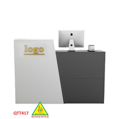 QUẦY LỄ TÂN, QUẦY TIẾP TÂN, QUẦY TÍNH TIỀN, QUẦY THU NGÂN QTT417 - Nội thất lắp ráp Viễn Đông Adv