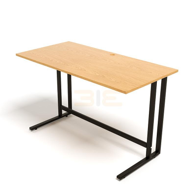 Bộ Bàn Oak-U Vân Gỗ Sồi Chân Đen Và Ghế Eames Chân Gỗ Đen IBIE TOOAUO12B-EAMSB