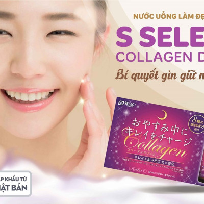 [DATE T11.2025] Combo 3 Hộp Nước Uống Đẹp Da Collagen S Select Nhật Bản Liệu Trình Trẻ Hóa, Dưỡng Sáng Da Hoàn Hảo (30 Lọ)