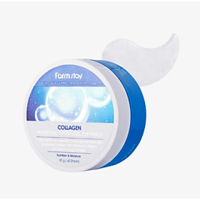 Mặt nạ mắt dưỡng ẩm sâu, giảm quầng thâm và nếp nhăn Farmstay - Farmstay collagen water full hydrogel eye patch