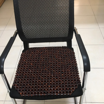 Đệm Lót Ghế Văn Phòng , Ghế Làm Việc Hạt Gỗ Cẩm Lai ( hình thật )