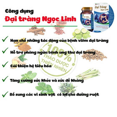 Đại Tràng Ngọc Linh - Hỗ trợ giảm các triệu chứng đau đại tràng
