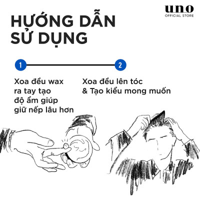 Sáp vuốt tóc UNO Matte Effector định hình, giữ nếp tóc Nhật Bản 80g