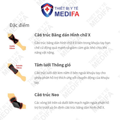 Băng Bảo Vệ Khớp Khuỷu Tay Vantelin Elbow Support Size L