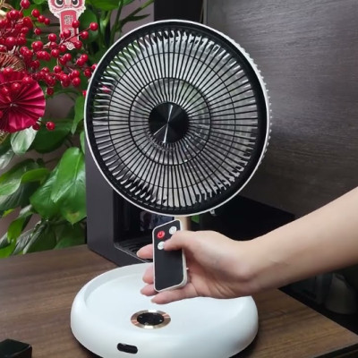 Quạt Tích Điện, Gấp Gọn Thương Hiệu Đức ELEGANT Có Remote Sử Dụng 8 Giờ, Sạc 2.5 Giờ Công Suất 14W - Hàng Chính Hãng