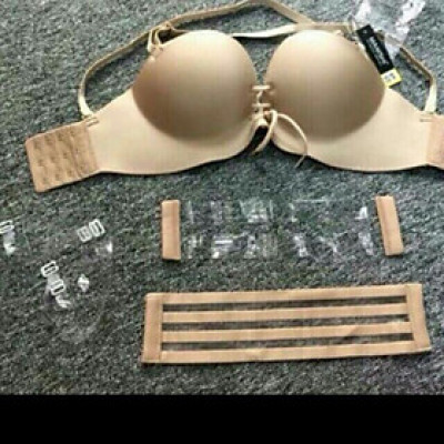 Áo Ngực Nữ Bàn Tay Đúc Su Dây Rút Siêu Nâng Ngực - Da