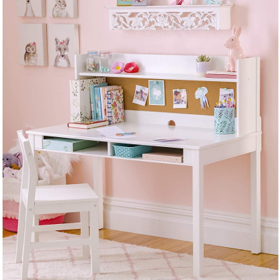 Bàn học sinh màu trắng cute Nội Thất Juno Sofa Kích thước bàn Ngang 112 x Sâu 61 x Cao 66 ( Màu trắng )