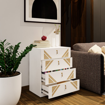 [Happy Home Furniture] CHARIS, Tủ lưu trữ 4 ngăn kéo, 60cm x 45cm x 78cm ( DxRxC), THK_117