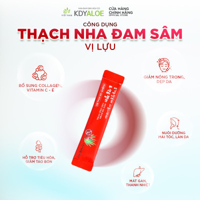 THẠCH NHA ĐAM SÂM LỰU ĐỎ HỮU CƠ KDY ALOE