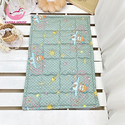 Đệm cho bé sơ sinh và trẻ nhỏ Katina House, 70x100cm, nệm chống thấm, vải Tencel mềm mịn mát