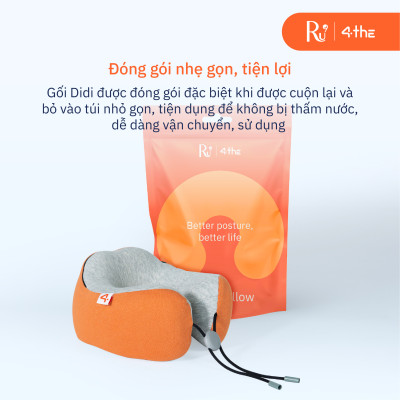 Gối Du Lịch DiDi Nhỏ Gọn và Cao Cấp - Chất Liệu Mút Hoạt Tính - 3 Màu Sắc Đa Dạng
