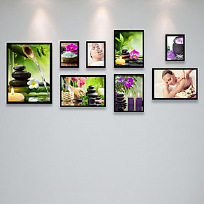 Bộ Ảnh Treo Tường Trang Trí Tiệm Spa Tặng Kèm bộ ảnh như hình mẫu, đinh treo tranh và sơ đồ treo PGC257