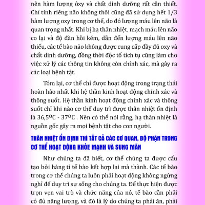 Thân Nhiệt Quyết Định Sinh Lão Bệnh Tử + Thân Nhiệt Năng Lượng Cốt Yếu Của Sự Sống