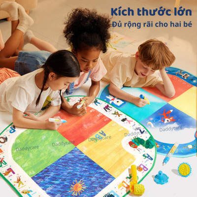 Thảm vẽ tranh nước Mideer Magic Water Doodle Mat tranh tô màu nước ma thuật cho bé