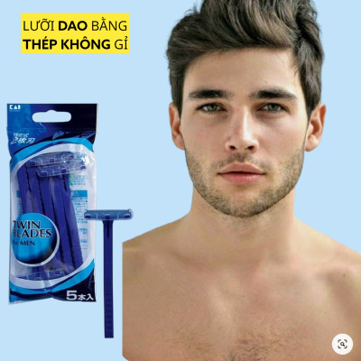 Dao Cạo Râu 2 Lưỡi Kép Kai 12532 - Besty BSTX-2PF2 (Set 5 cây)