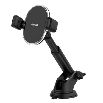Giá đỡ kiêm bộ Sạc Không Dây Trên Xe Hơi HOCO S12 Dành cho điện thoại iPhone iP Huawei Samsung Oppo - Hàng chính hãng