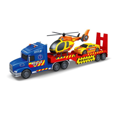 TOYSTAR - 666-71E Mô hình đồ chơi cứu hộ thành phố tỉ lệ 1:12 có đèn và âm thanh (KT 57x12x18.5cm)