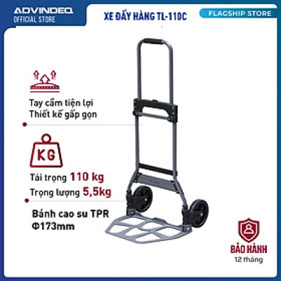 Xe Đẩy Hàng 2 Bánh Rút Gọn Advindeq TL-110C - Hàng Chính Hãng