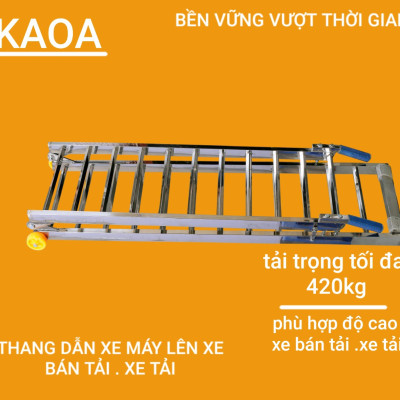 Thang dắt xe máy lên xe bán tải ( bảo hành 12 tháng )