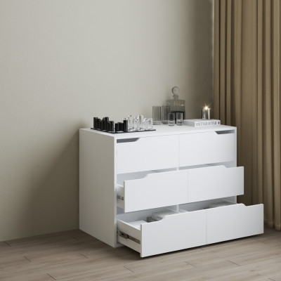 HAPPY FURNITURE , Tủ lưu trữ 6 ngăn kéo - ASO, THK_341 , 100cm x 50cm x 70cm DxRxC