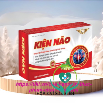 Viên uống Kiện não Vinh Thịnh Vượng VV, hộp 30v, tăng cường tuần hoàn não