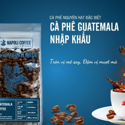 Cà phê Arabica GUATEMALA - Chua Thanh Hương Nhiệt Đới - Rang Nguyên Hạt Nhập Khẩu - Pha Máy/Phin Cao Cấp 250g/túi
