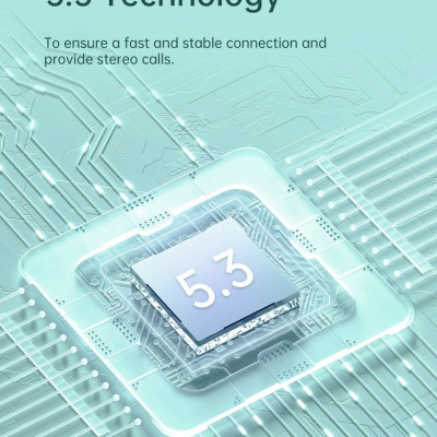 Tai nghe Wiwu Pure Sound TWS12 kết nối Bluetooth V5.3, có điều khiển cảm ứng trực tiếp trên tai nghe - Hàng chính hãng