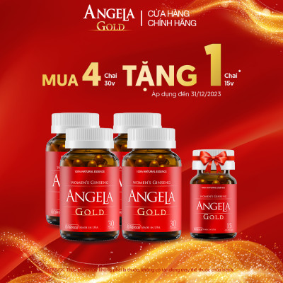 Viên uống ANGELA GOLD tăng cường sinh lý nữ với Lepidium Meyenii, P.Leucotomos (30 viên)