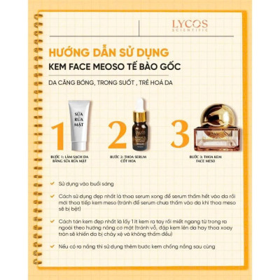 [MUA 1 ĐƯỢC 2] Kem Face Meso Tế Bào Gốc Pure Geneso Advanced Cream Lycos 20g: Sáng mịn, bật tone, giúp da căng mướt mịn màng ngay sau khi sử dụng
