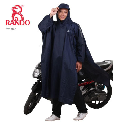 Áo Mưa Choàng Cánh Dơi Cao Cấp, RANDO Chính Hãng, Dày Dặn, Bền Bỉ Không Thấm Nước, Loại Người Lớn Xẻ Tà, Cho Nam Nữ