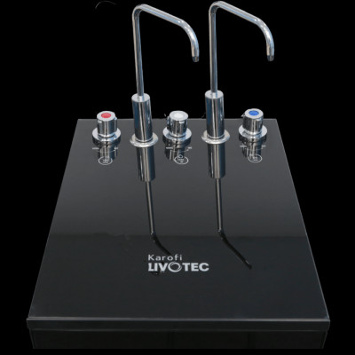 Máy lọc nước nóng lạnh KAROFI LIVOTEC 612 bình ap 5L hệ thống 9 lõi màng RO 100GDP Hàn Quốc hàng chính hãng