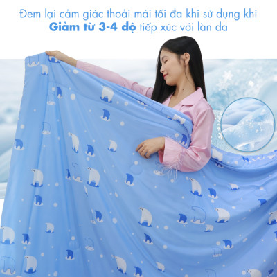 [CHĂN HÈ MÁT LẠNH] Mền lạnh I Cool Advance NIN House NM8027 160x210cm |Chăn mền Ice silk cao cấp, Chăn điều hoà nhiều độ