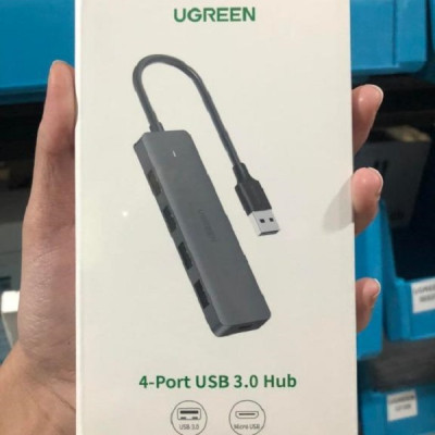 Hub chia 4 cổng USB 3.0 hỗ trợ cấp nguồn Micro USB chính hãng Ugreen 50985 hàng chính hãng