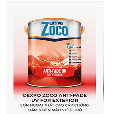 OEXPO ZOCO ANTI-FADE UV FOR EXTERIOR – SƠN NGOẠI THẤT CAO CẤP CHỐNG THẤM & BỀN MÀU VƯỢT TRỘI- OZ 86122