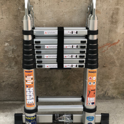 Thang nhôm rút gọn chữ A NINDA ND38AI- Hàng chính hãng