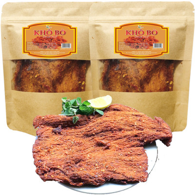 [COMBO 2 TÚI] THỊT BÒ KHÔ MIẾNG MỀM ĐẶC BIỆT THƠM NGON HIỆU SK FOOD -  TỔNG 300G