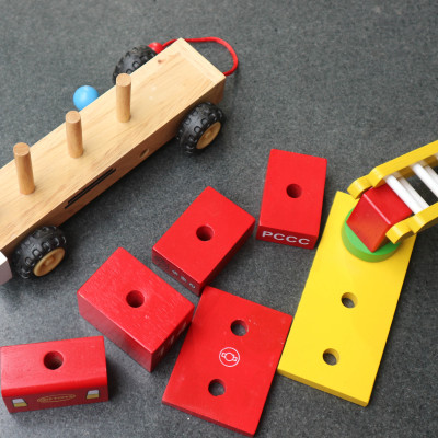 Đồ chơi gỗ Winwintoys - Xe thang lắp ráp