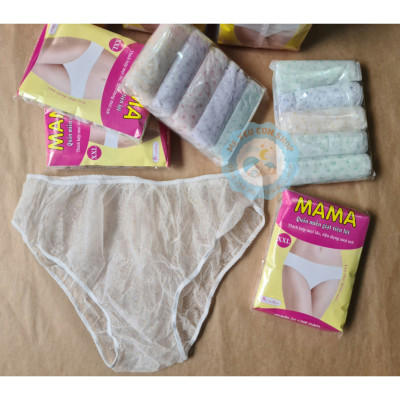 QUẦN LÓT GIẤY MAMA DÀNH CHO MẸ SAU SINH HOẶC ĐI DU LỊCH (5 CÁI / GÓI)