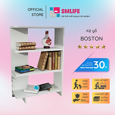 Kệ giá đỡ sách thiết kế đẹp SMLIFE Boston
