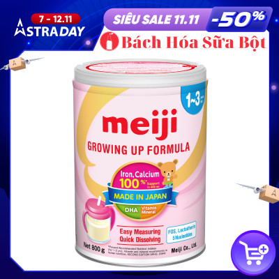 Sữa Bột Meiji 1-3 Growing Up Formula (800g)