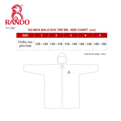 ÁO MƯA BALO EVA TRẺ EM