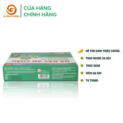 Dạ dày Dược Phẩm An Châu hỗ trợ giảm các triệu chứng viêm dạ dày, trào ngược dạ dày thực quản, tá tràng 30 viên - AC003